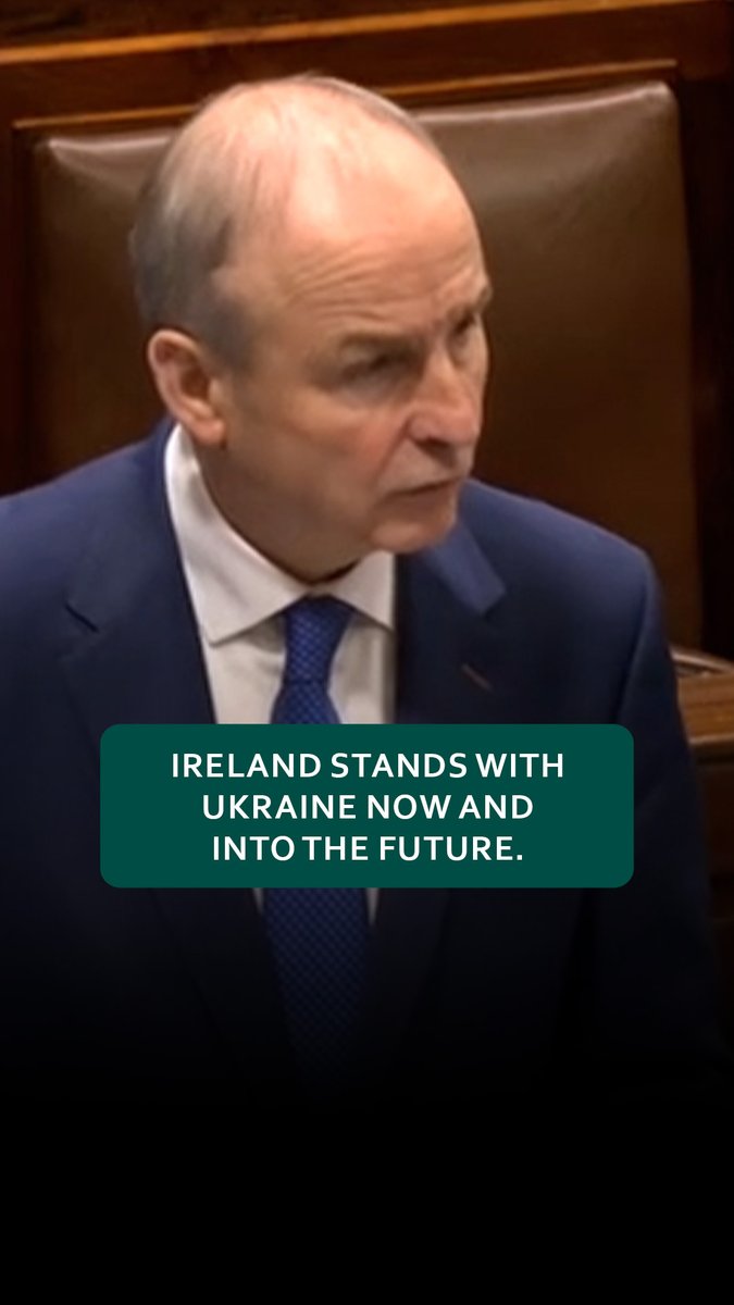 This war and the threat posed by Russia is not only an existential threat to Ukraine, but a major challenge to the security we value so greatly. Ireland stands with Ukraine now and into the future.