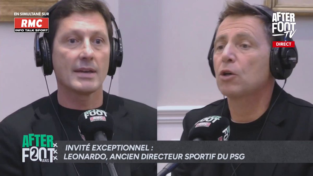 🎙️ Leonardo, invité exceptionnel des 20 ans de l'After, sur l'ambition C1 du PSG de son époque : "Ca n'était pas une obsession. L'idée était de construire quelque chose d'important pour être compétitif en C1 sous cinq ans. Ca a été fait." #RMCLive