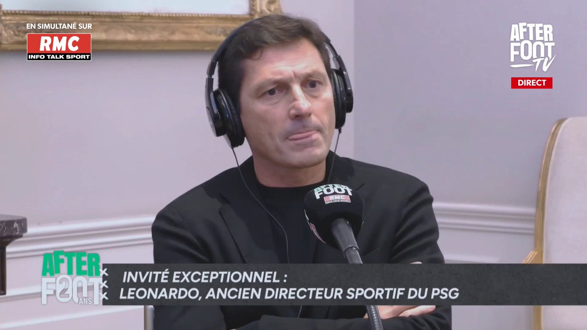 🎙️ Leonardo invité exceptionnel des 20 ans de l'After, répond aux critiques de Daniel sur Verratti : "C'est difficile de faire 11 ans dans un même club. Ca n'est pas un gâchis. Dans sa globalité, c'est un joueur énorme." #RMCLive