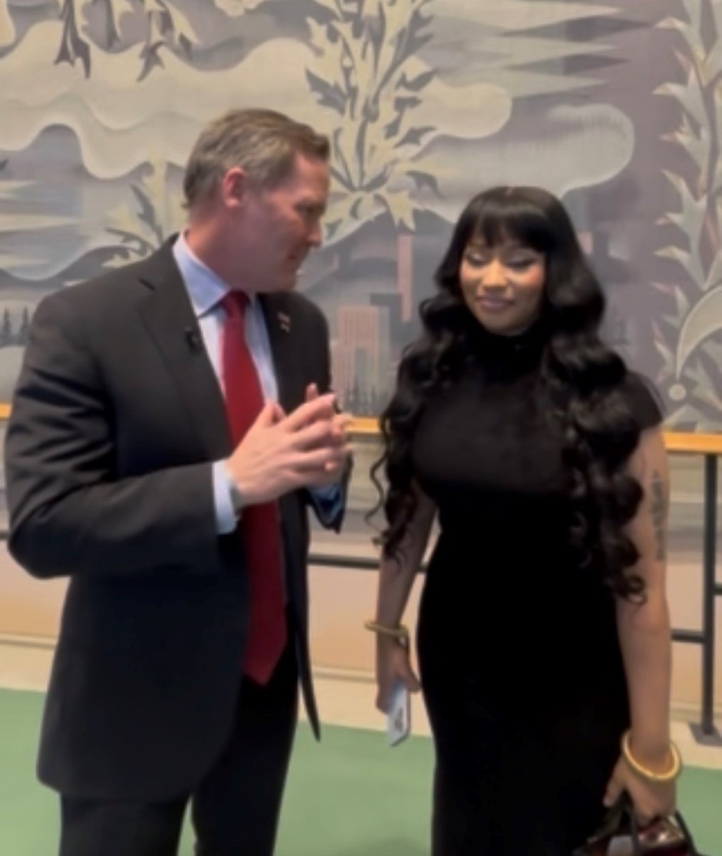 Grateful to Nicki Minaj for standing with me today at the UN against the persecution of Christians in Nigeria.