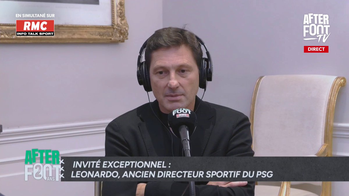🎙️ Leonardo invité exceptionnel des 20 ans de l'After, sur Pastore : "C'est le premier qui a choisi le PSG, 3-4 autres clubs le voulaient. Il a de la qualité et de l'élégance, comme Paris." #RMCLive
