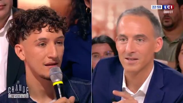 ▶️ #LaGrandeConfrontation #RaphaelGlucksmann répond à Hugo, étudiant en droit : “Monsieur Glucksmann, allez-vous enfin assumer que vous n’êtes pas de gauche ?” Raphael Glucksmann #SocialTraître #LCI ⤵️