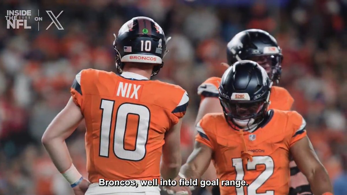 This Bo Nix pass was money 💰 @InsideTheNFL Week 11 Mic'd Up on X