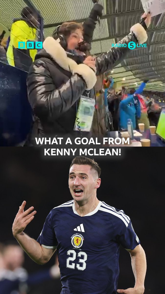 "It's over Schmeichel!" 🏴🔊 Watch and enjoy Eilidh Barbour & Pat Nevin's reaction to Scotland qualifying for the World Cup 🥹 #BBCFootball