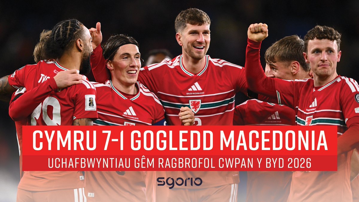 Uchafbwyntiau | Highlights: Cymru 7-1 Gogledd Macedonia 🏴󠁧󠁢󠁷󠁬󠁳󠁿🇲🇰 S4C Chwaraeon 🏴󠁧󠁢󠁷󠁬󠁳󠁿 | Wales 🏴󠁧󠁢󠁷󠁬󠁳󠁿