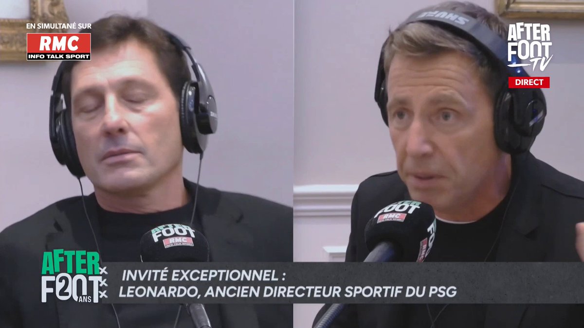 🎙️ Leonardo invité exceptionnel des 20 ans de l'After, s'exprime sur Neymar : "Neymar est devenu le patron du foot brésilien à 19 ans, quand son pays devait organiser le Mondial. Il a peut-être pris des défauts et des vices qu'il n'a jamais perdu." #RMCLive
