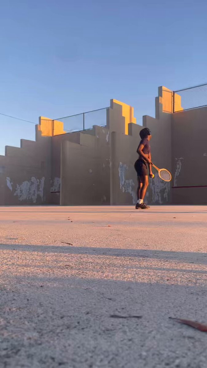 first tennis session.
