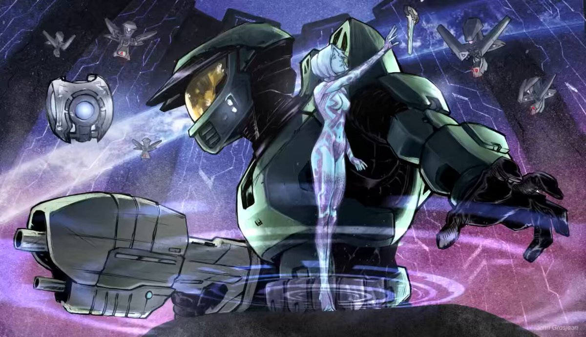 Here is the Timelapse of Two Betrayals #halo #masterchief #cortana