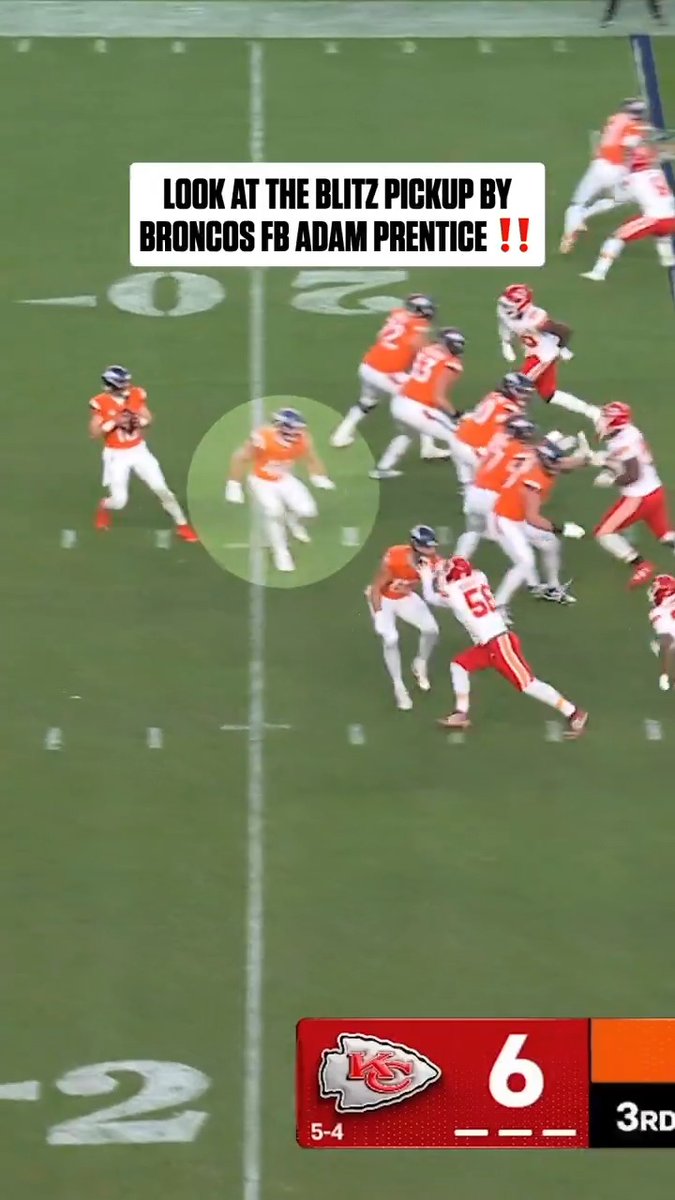 Wasted no time sending him to the ground 😳 @broncos | Adam Prentice