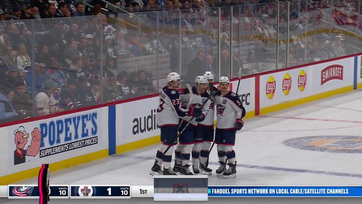 Miles Wood ties it for the Columbus Blue Jackets 🚨
