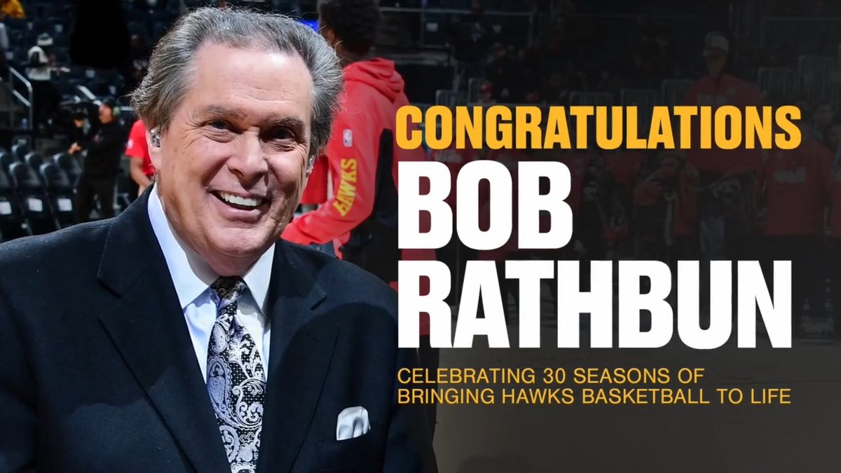 30 seasons of bringing Hawks Basketball to life 🙌👏 Bob Rathbun
