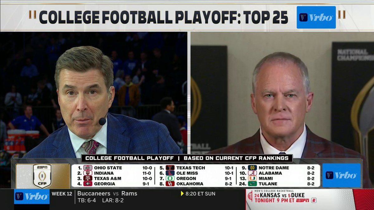 CFP Committee Chair Hunter Yurachek sits down with Rece Davis to unpack this week’s rankings and what drove the decisions ✍️