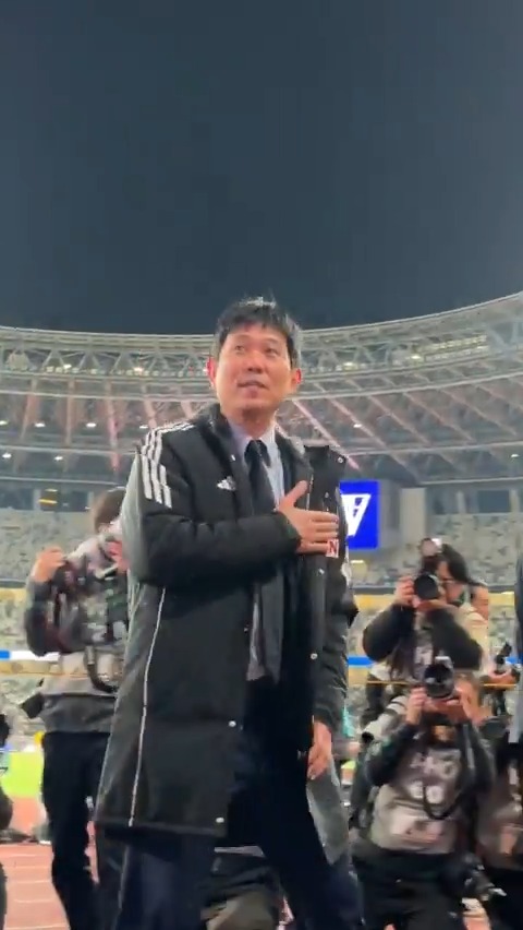 #森保一 監督からファン・サポーターへ感謝の挨拶💙🇯🇵 #最高の景色を #SAMURAIBLUE #jfa #daihyo #サッカー日本代表