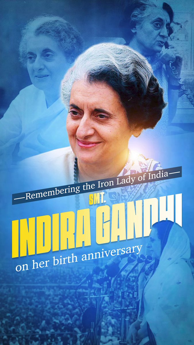 Remembering the first female Prime Minister of India, Smt Indira Gandhi, on her birth anniversary. Growing up in a political era shaped by her decisions, I saw firsthand how her resolve transformed India’s confidence as a nation. She strengthened our institutions, empowered the vulnerable and guided the country with a rare sense of duty. For those of us in public life, her journey reminds us that leadership demands both toughness and deep compassion. As I pay my respects to her today, I also draw renewed purpose from her vision for a bold and self-assured India. Her legacy continues to guide all of us who believe in duty above everything else.