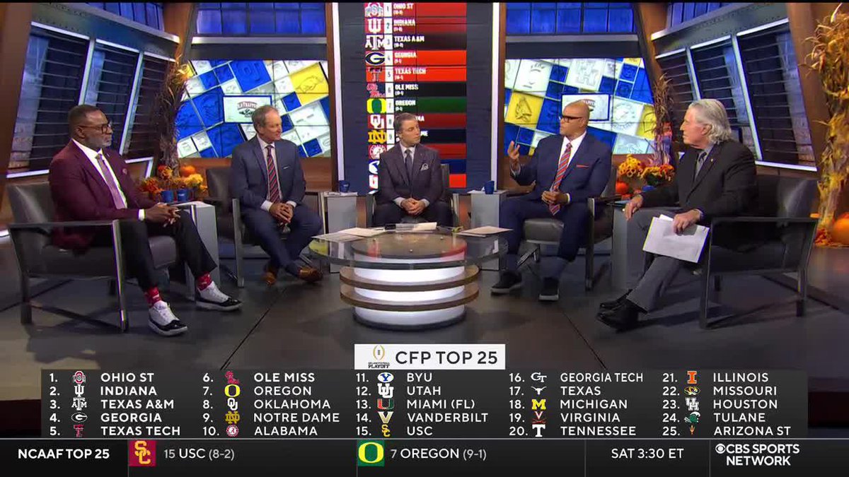 "In the eyes of the committee, Notre Dame has better losses [than Miami]." Aaron Taylor explains why Notre Dame is higher than Miami in the CFP rankings.