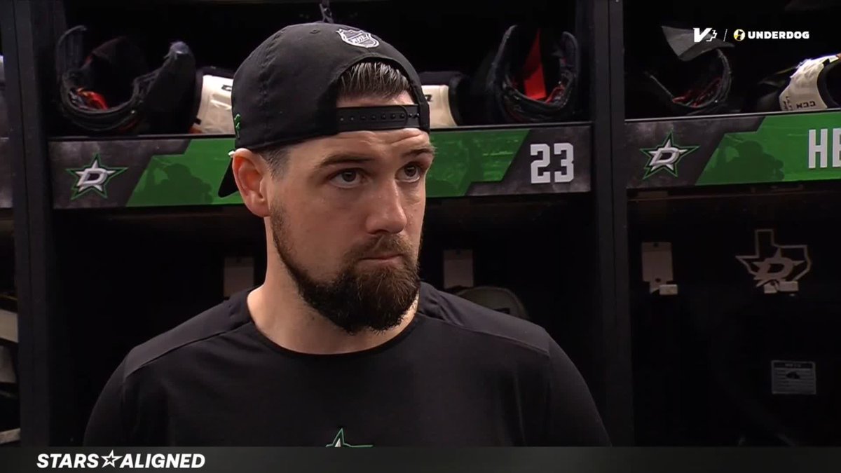 "I kinda thought Robo got pushed in, but there is nothing we can do about it" Jamie Benn reflects on his first game back from the IL and the goaltender interference call at the end of the game🔊 #TexasHockey
