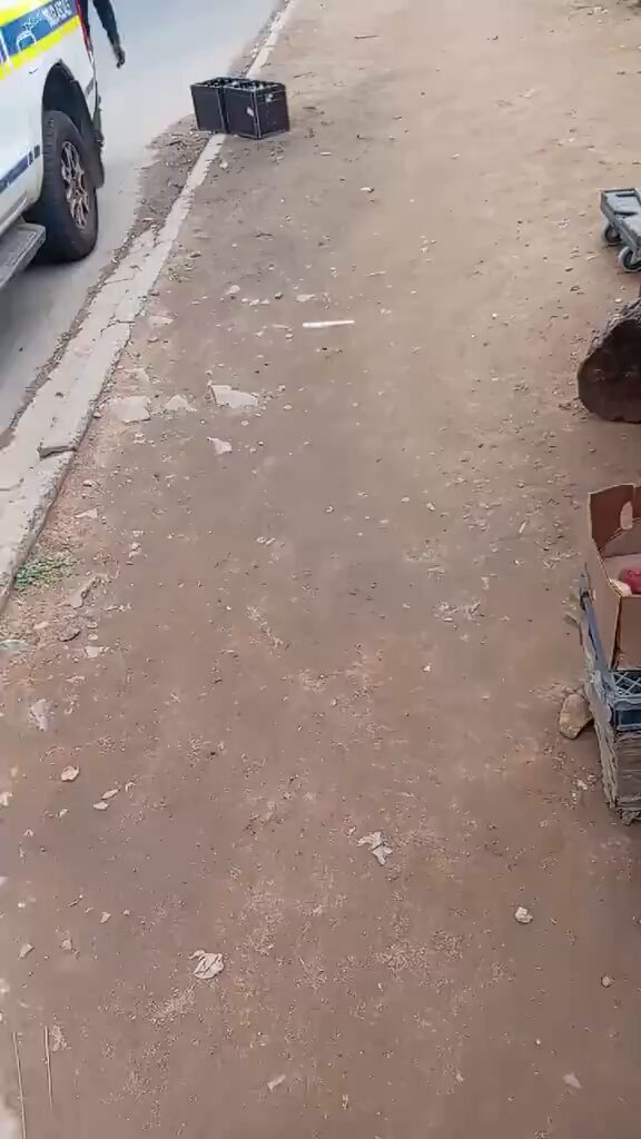 SAPS vehicle was recorded delivering alcohol in Cosmo City.
