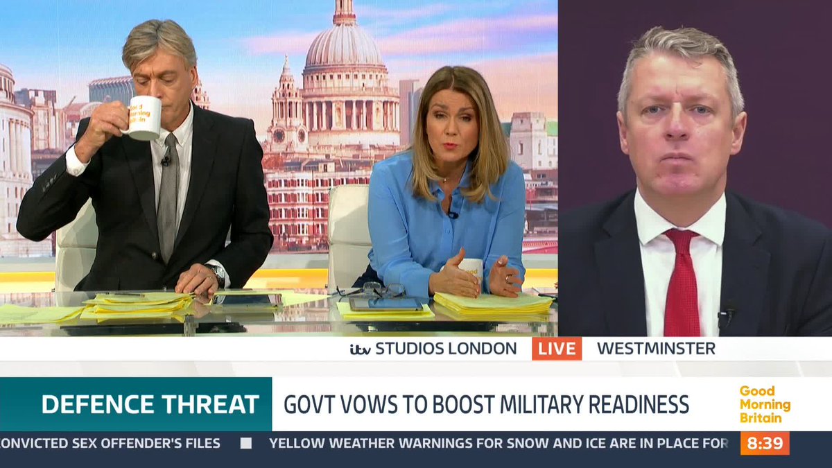 'Would you allow [China] to build an embassy with their basement full of who knows what surveillance capability in the heart of London?' Susanna Reid questions Defence Minister Luke Pollard on China after the MI5 issued an alert over espionage.