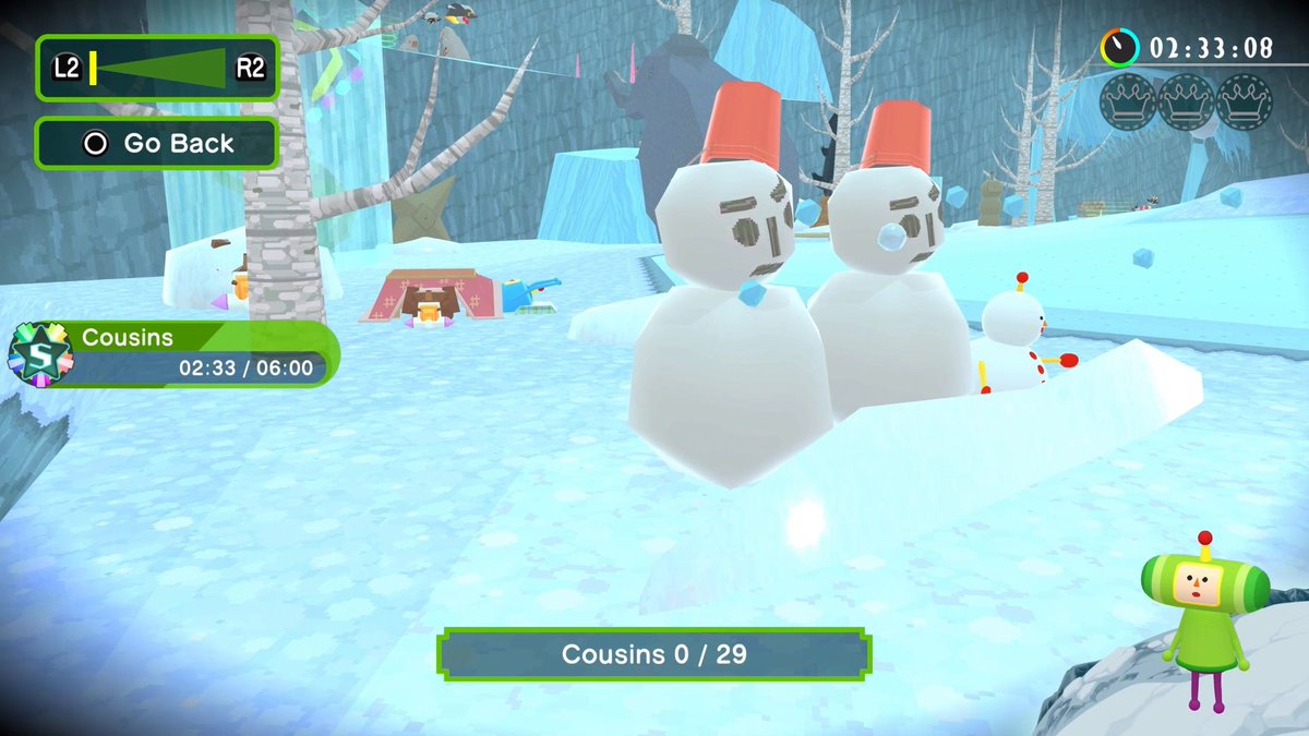 Plus! When you roll up all the Cousins who debuted in Me &amp; My Katamari and Once Upon A KATAMARI, you’ll open up a new stage too! Once you’ve gathered all the Cousins, head over to the Ice Age! 👀✅ #katamari