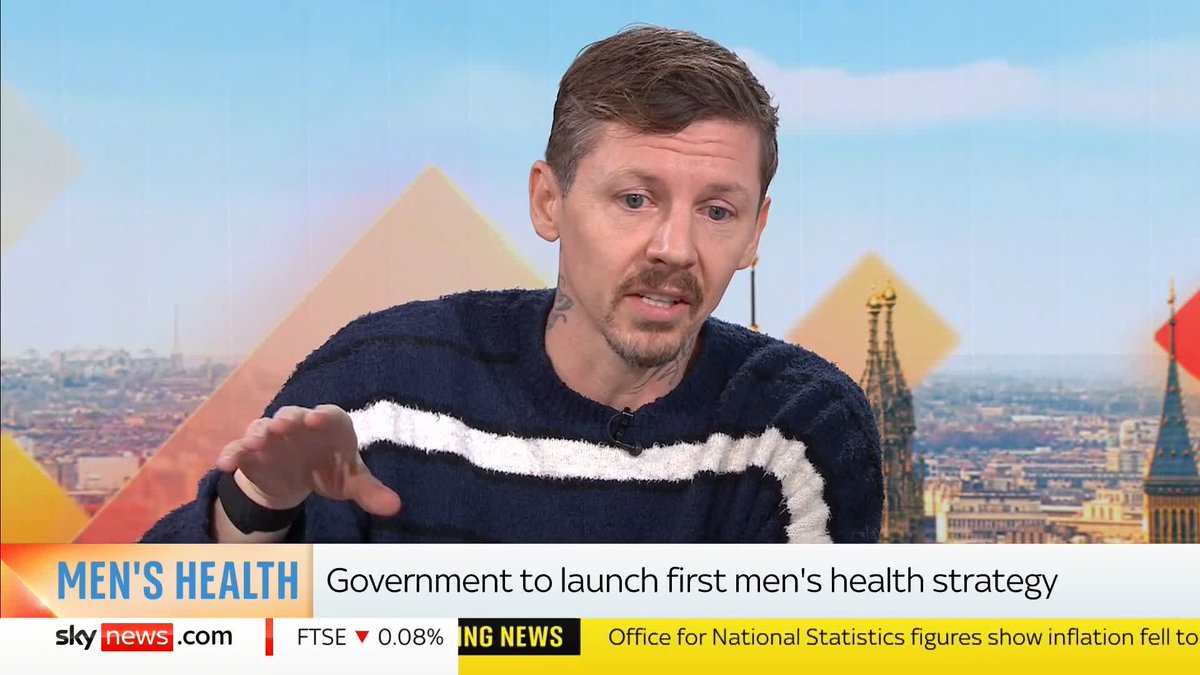 Warning: Contains reference to suicide Professor Green joined Sophy Ridge and Wilfred Frost to chat about the govt's strategy for men's health The rapper explained how mental health has affected his life, as his father took his own life when he was 24