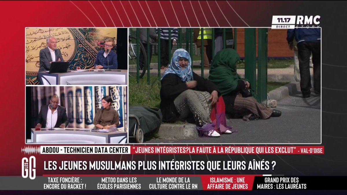 📈 Les jeunes musulmans plus intégristes que leurs aînés ? 📞 Abdou, musulman, au 3216 : "C'est la faute de la République. Rien dans la République ne m'empêche de pratiquer ma religion. On a du mal à diaboliser les islamistes sans diaboliser les musulmans." #GGRMC