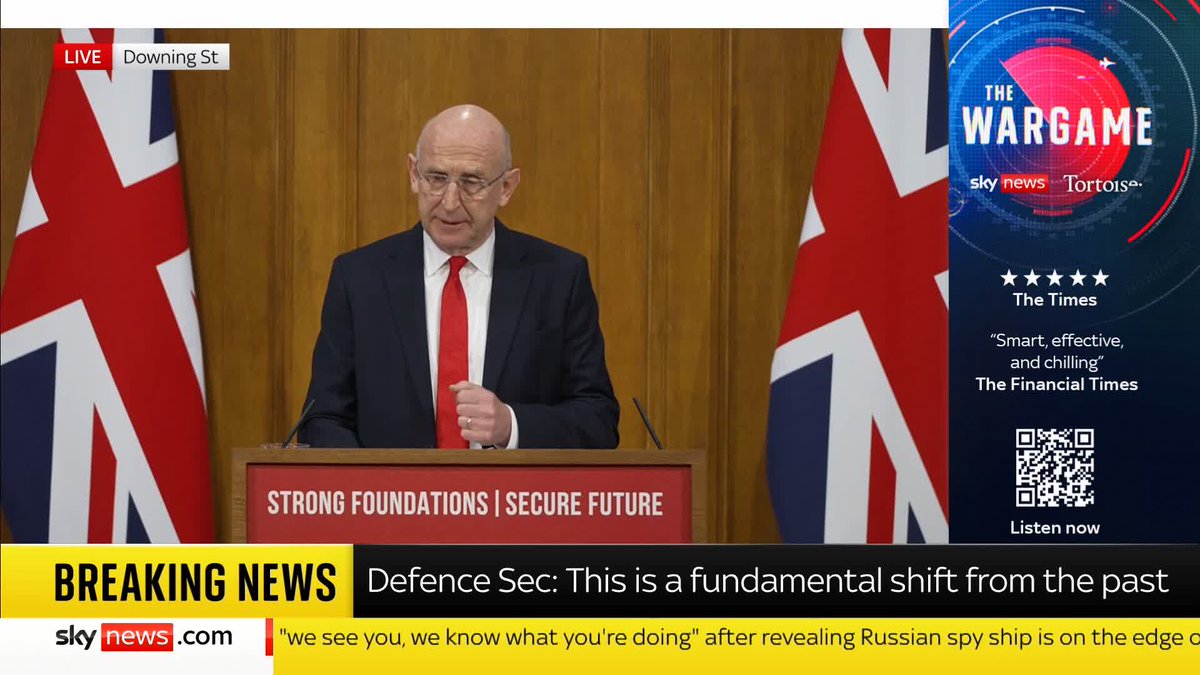 BREAKING: Defence secretary John Healey has announced a programme to build new factories to manufacture munitions and explosives, with investment of £1.5bn, which will create 1,000 new jobs. 📺 Sky 501, Virgin 602, Freeview 233 and YouTube