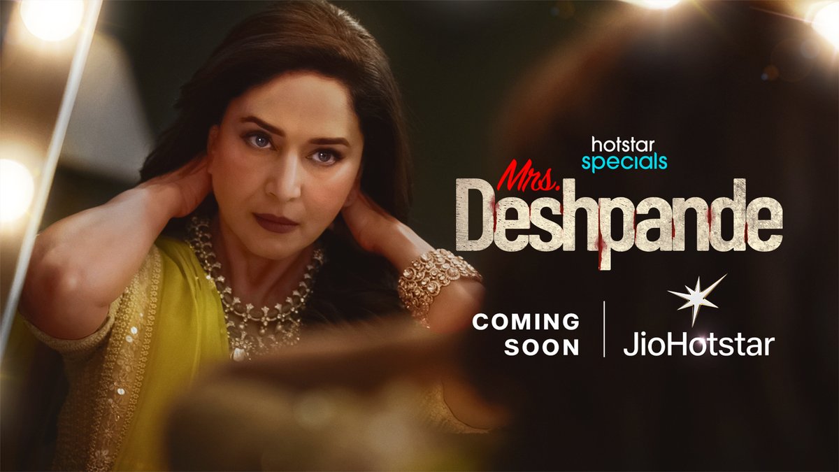 THE BIGGEST OF THEM ALL IS HERE! #MadhuriDixit is Mrs. Deshpande She is all set to arrive in this web series by Applause Entertainment which is going to make heads turn all over again. Waiting for this one big time! #MrsDeshpande