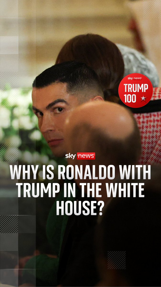 On today's episode of #Trump100, Sky's US correspondents James Matthews and Mark Stone discuss why Cristiano Ronaldo has returned to the US after 11 years to meet Donald Trump. 🎧 Click the link to listen