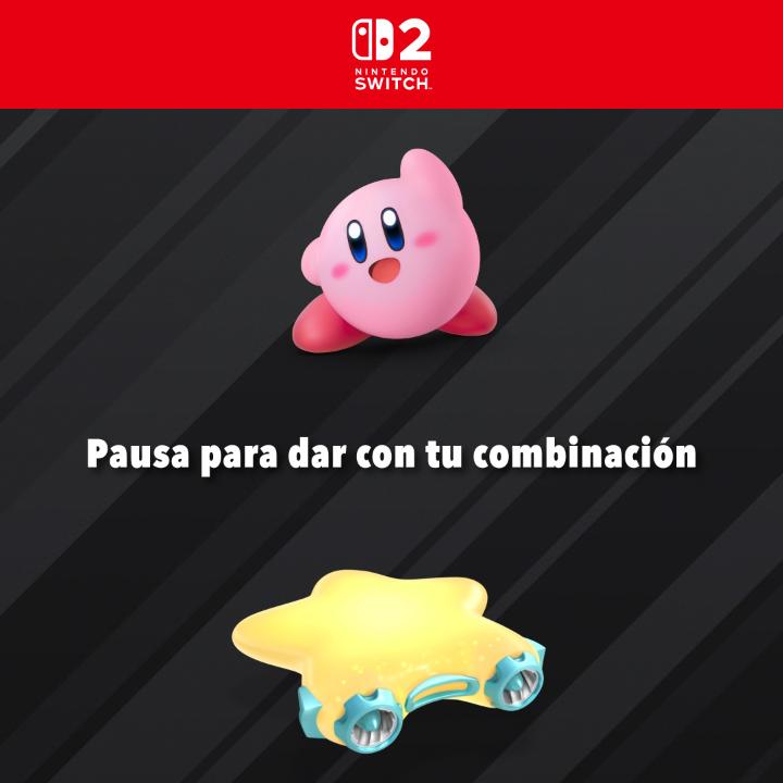 ¡Pausa el vídeo para descubrir tu combinación de Piloto y nave de #KirbyAirRiders! Cuéntanos en los comentarios cuál te ha salido. 👇