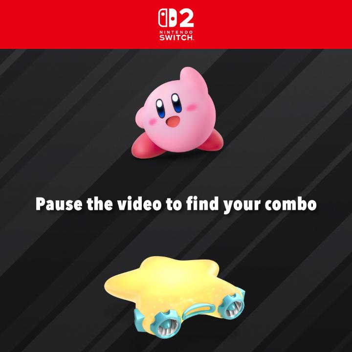 Pause this video to find your #KirbyAirRiders rider and machine combo! Drop your result in the replies. 👇