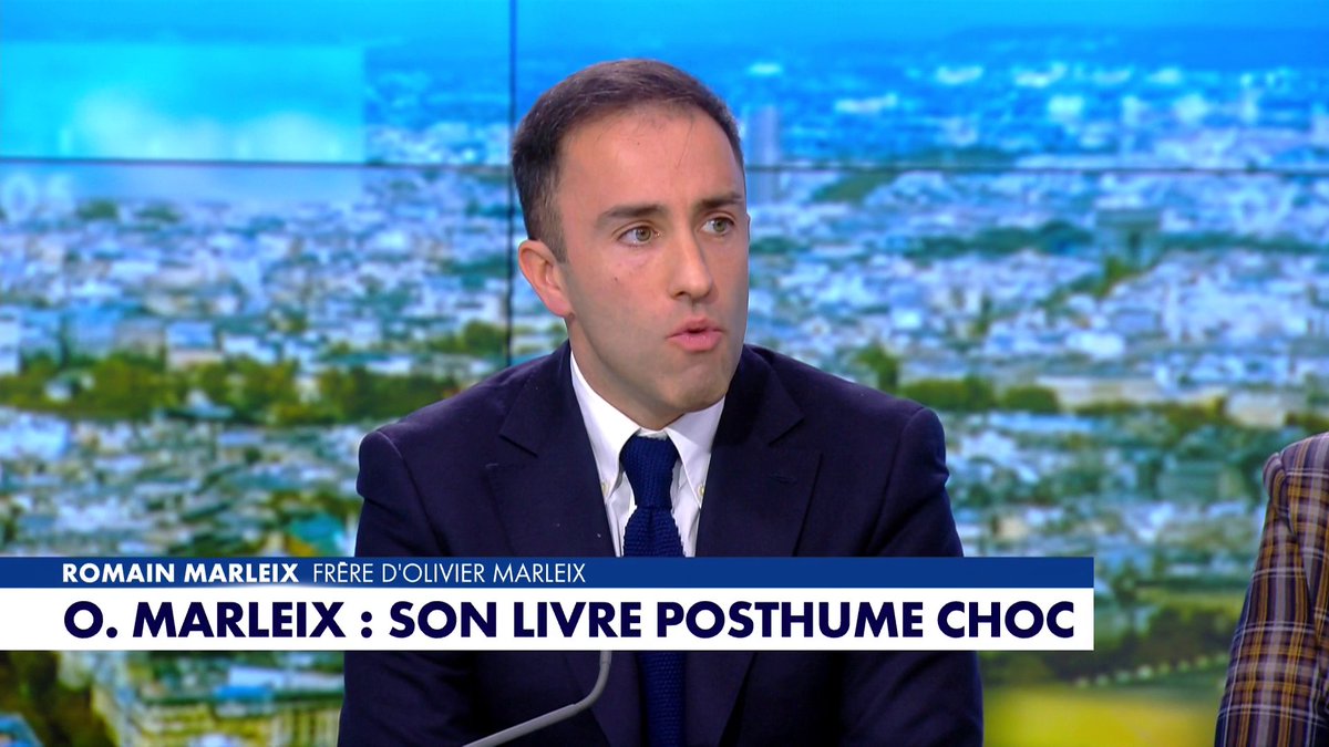 Romain Marleix rend hommage à son frère aîné, le député Olivier Marleix, auteur d'un livre posthume intitulé «Dissolution française», dans #MidiNews