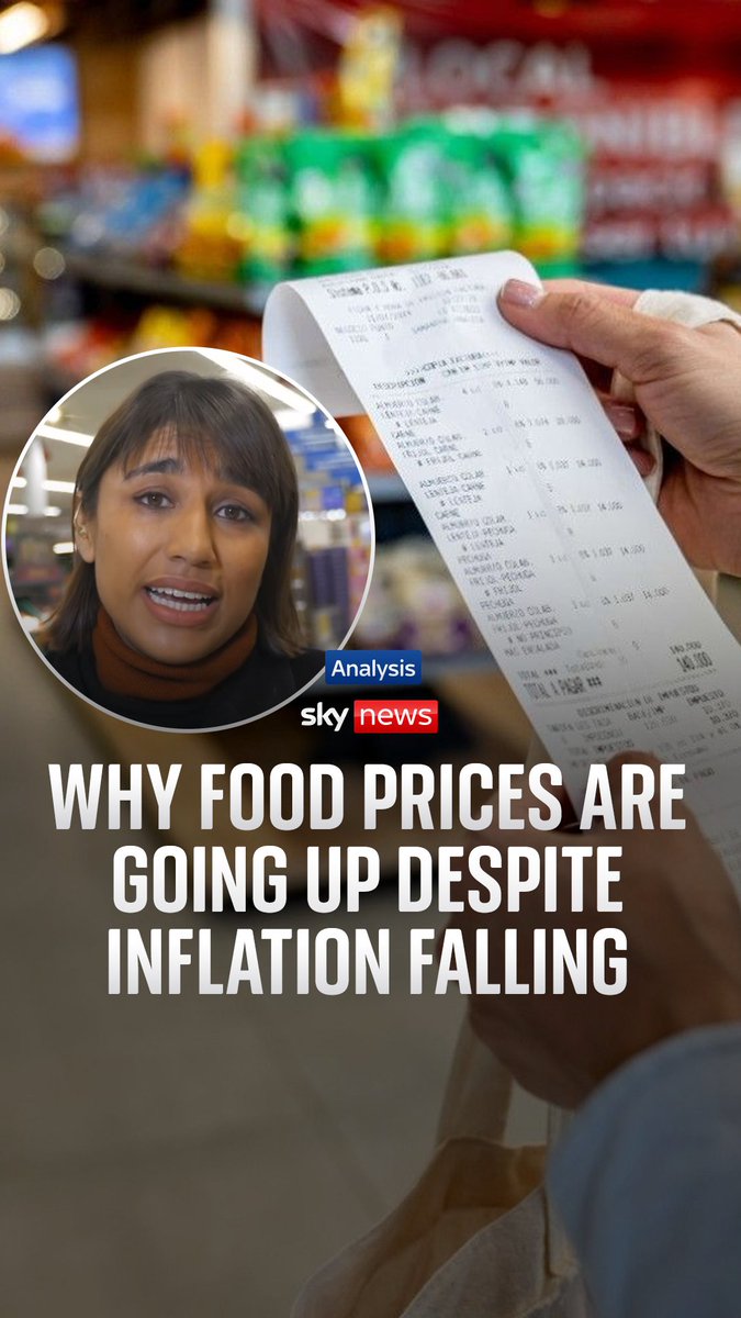 Why are food prices going up despite the rate of inflation falling to 3.6%? Food and drink inflation has increased to 4.9%, despite the overall inflation rate falling in October. Watch Sky's business & economics correspondent Gurpreet Narwan's analysis.