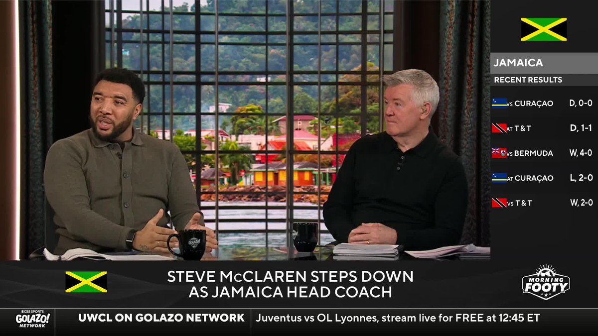 "You've left them in a worse position... It comes across tasteless and tacky." Aly Trost Martin 🏧, Nico Cantor, Troy Deeney &amp; Geoff Shreeves are STUNNED by Steve McClaren's decision to step down as Jamaica's head coach with the Reggae Boyz still alive in World Cup qualification 🇯🇲