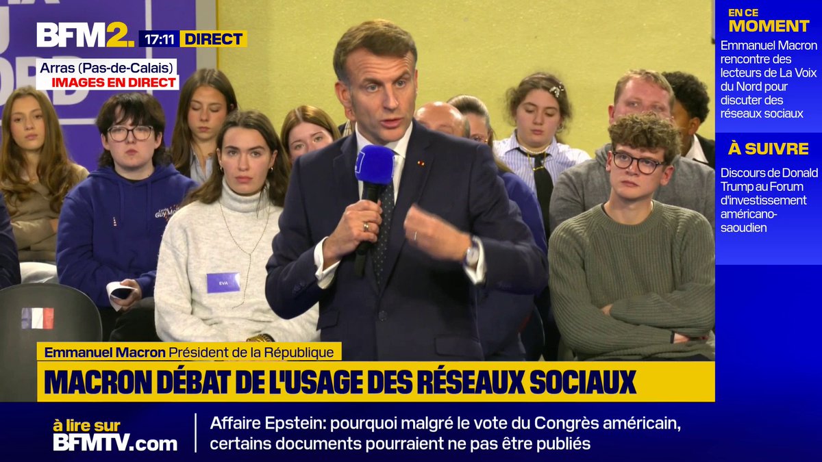 💬 "De plus en plus de nos compatriotes vont aller sur leur agent IA et vont dire: 'pour qui je dois voter?'" À l'approche des élections municipales, Emmanuel Macron alerte sur l'usage de l'Intelligence artificielle qui n'aurait pas "des intérêts totalement neutres" #BFM2