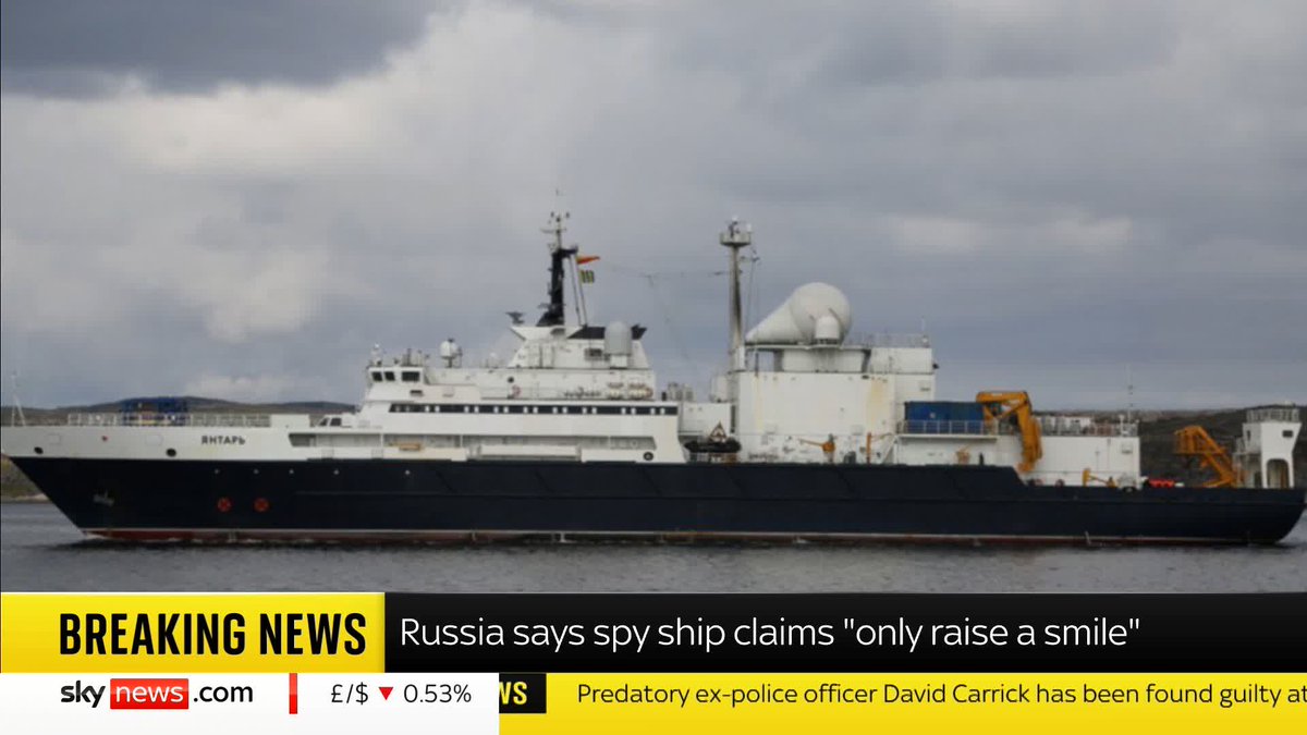 BREAKING: The Russian embassy to the UK has responded to Defence Secretary John Healey after he said a Russian spy ship, the Yantar, is on the edge of UK waters Follow our live blog for the full story: 📺 Sky 501, Virgin 602, Freeview 233 and YouTube