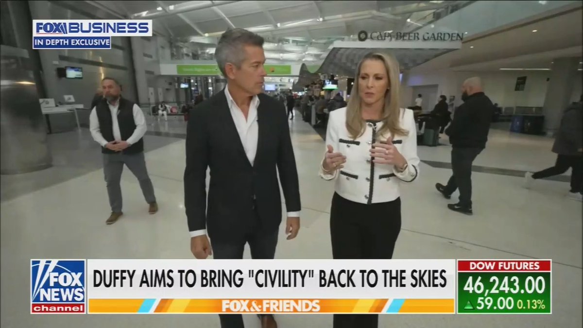 Trump's Transportation Secretary on how to improve air travel: "Sometimes you just have to ask people, Hey, let's go back to an era where we didn't wear our pajamas to the airport. We actually might dress up a little bit"