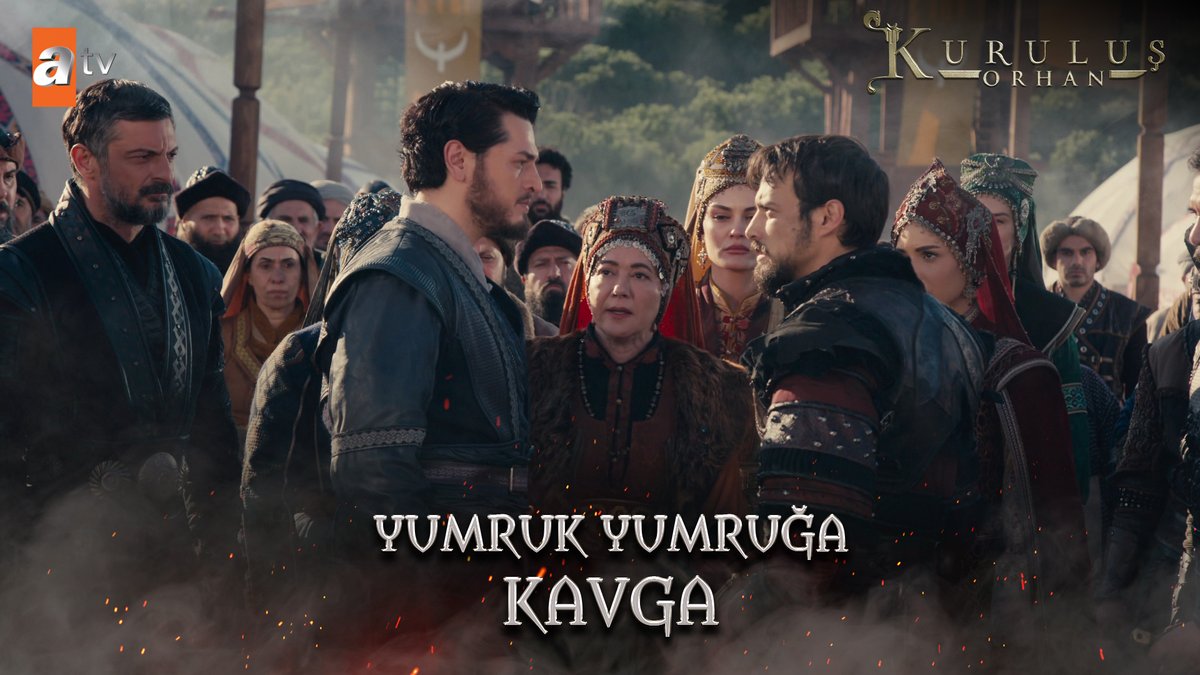 Obada yumruk yumruğa kardeş kavgası... Alaeddin Bey, Orhan Bey’i sürgün etme kararı aldı. #KuruluşOrhan atv