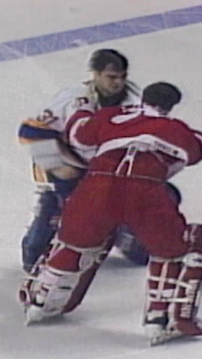🗣️ HERE COMES CHEVELDAE Curtis Joseph recounts the famous brawl and more of the most iconic moments of his career in the latest episode of Life as a Blue. #stlblues 📺: