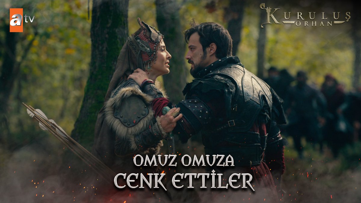 Omuz omuza cenk ettiler⚔️ "Sen yanımdayken cümle cihan üstüme gelse ne yazar?" #KuruluşOrhan atv