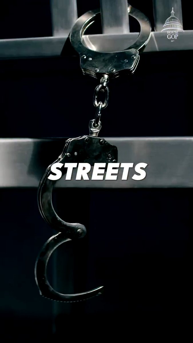 The Democrat “cashless bail” scheme is a gift to VIOLENT CRIMINALS. It’s RECKLESS. It’s DANGEROUS. Today, House Republicans will vote to keep violent criminals where they belong: JAIL!