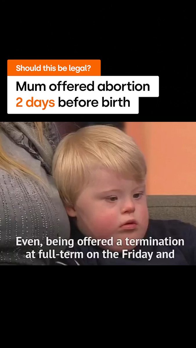 She was 38 weeks pregnant and offered an abortion because her son had Down’s syndrome 😡😭