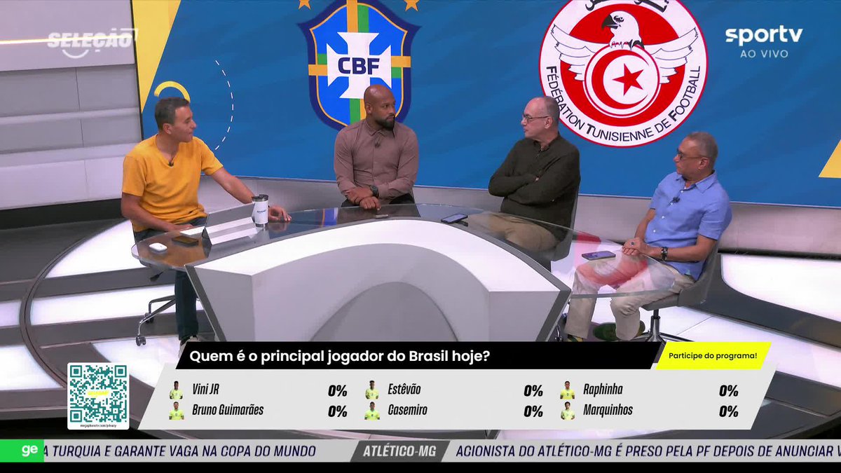 “O principal jogador da Seleção Brasileira tem 18 anos e se chama Estêvão.” 🎙️ Fellipe Bastos, no Seleção Sportv. 🎥 sportv | ge