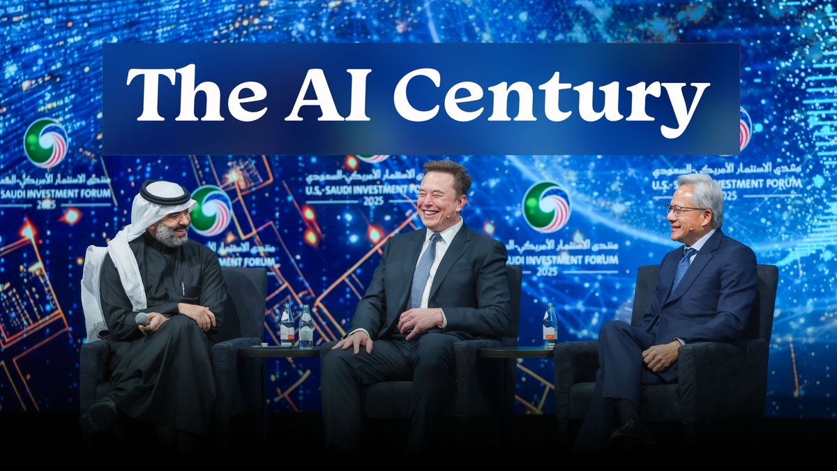 AI is shaping the next chapter of global progress — and Saudi Arabia and the U.S. are partnering to lead it. At #USSaudiForum2025, HE عبدالله عامر السواحهAbdullah Alswaha, Elon Musk, and Jensen Huang explore the collaborations powering the AI century.