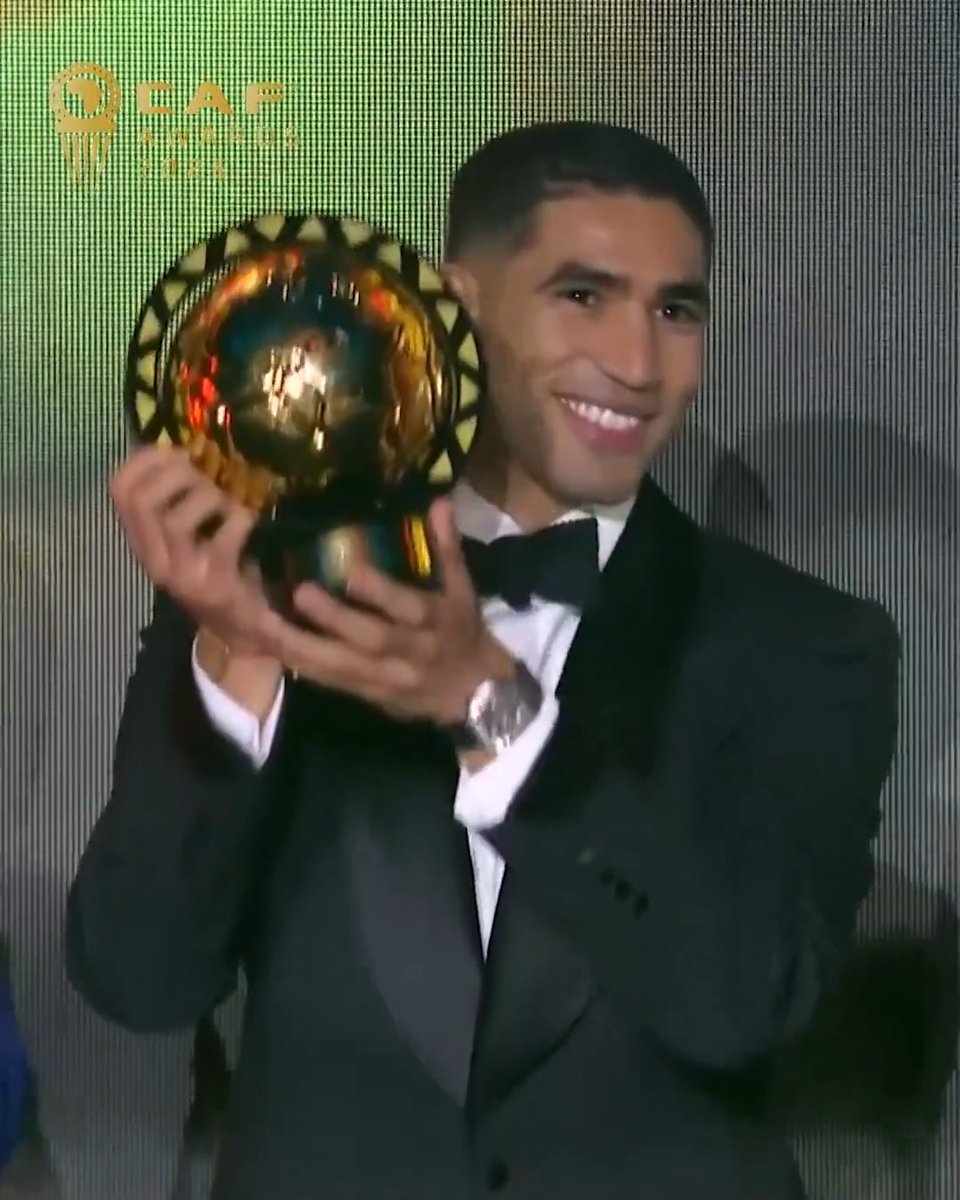 The moment. His moment. Our Hakimi! 🌍 #CAFAwards2025