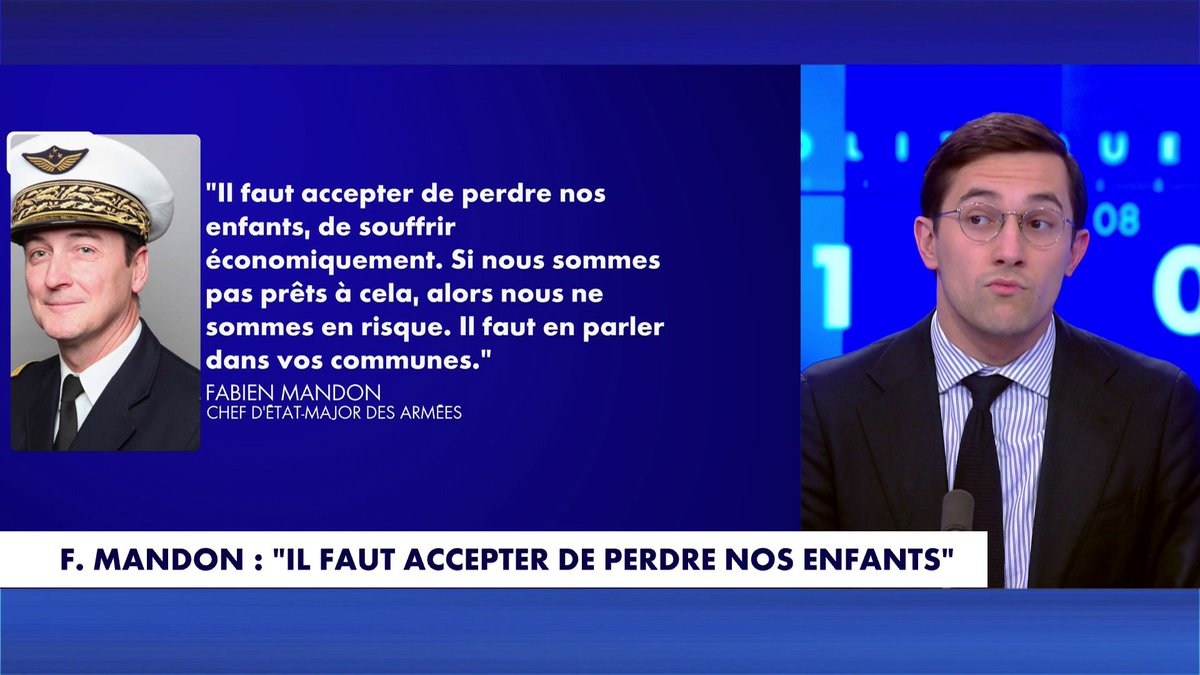 Jules Torres : «Ce qui est hallucinant, c'est à quel point le chef d'état-major des armées épouse le narratif stratégique d'Emmanuel Macron. Mais ça ne m'a pas surpris. C'est son bras droit militaire.»