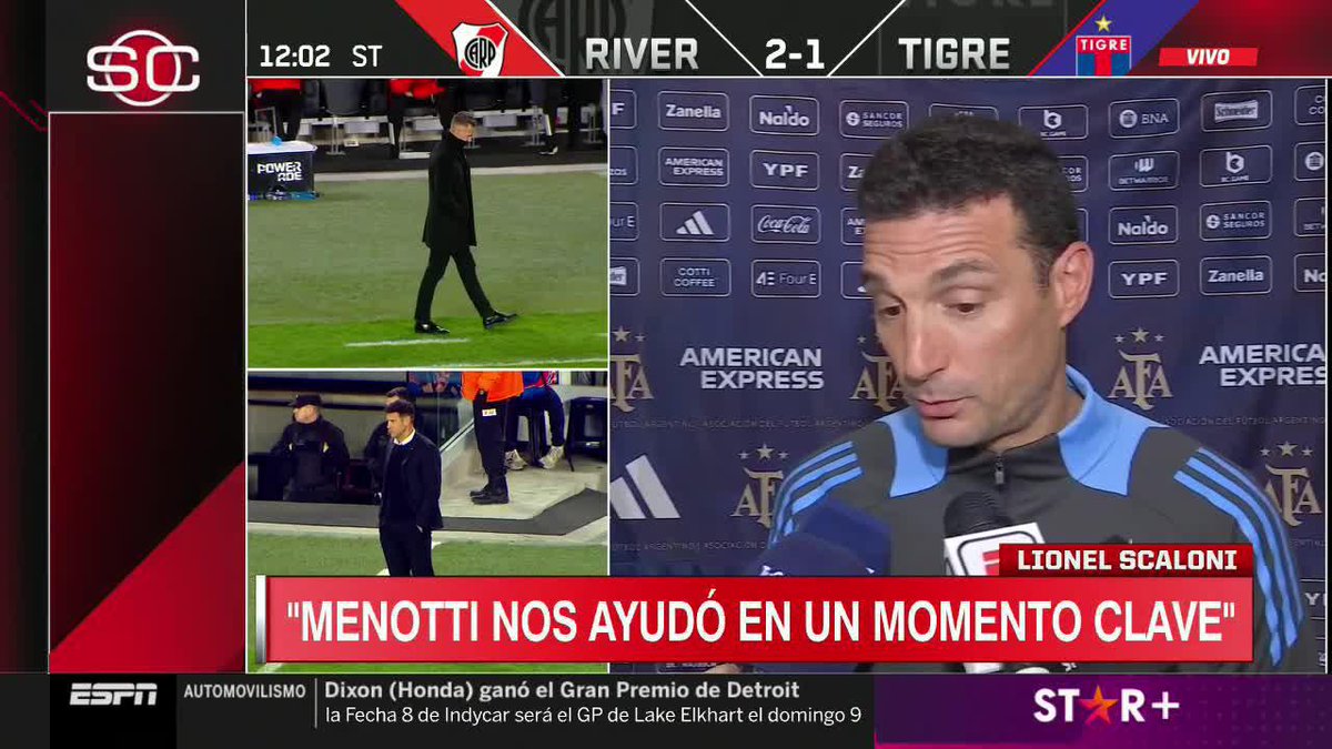 Perdón, Menotti.