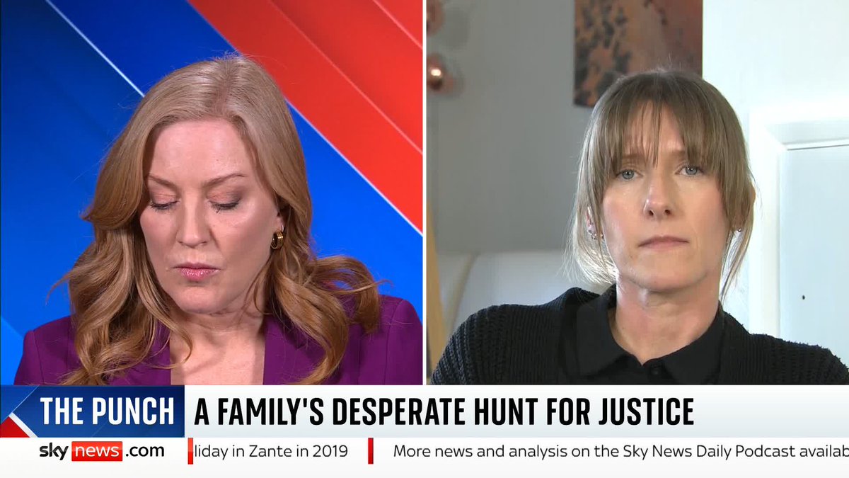 The widow of a British man who was punched and killed outside a Zante nightclub tells @SkySarahJane that failures in the police investigation are 'very shocking' - as Sky News reveals a potential new suspect. Full story 🔗 📺 Sky 501