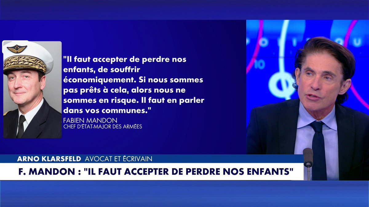 Arno Klarsfeld : «C'est un manque de tact inconsidéré quelques jours après les cérémonies du 11 novembre. C'est aux dirigeants européens de trouver les voies diplomatiques pour éviter une guerre avec la Russie. L'Europe est là pour nous protéger de la guerre.»