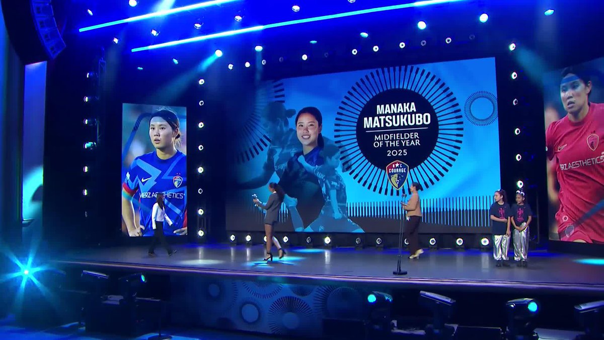 Locked down the midfield 🔒 NC Courage's Manaka Matsukubo is the 2025 NWSL Midfielder of the Year!
