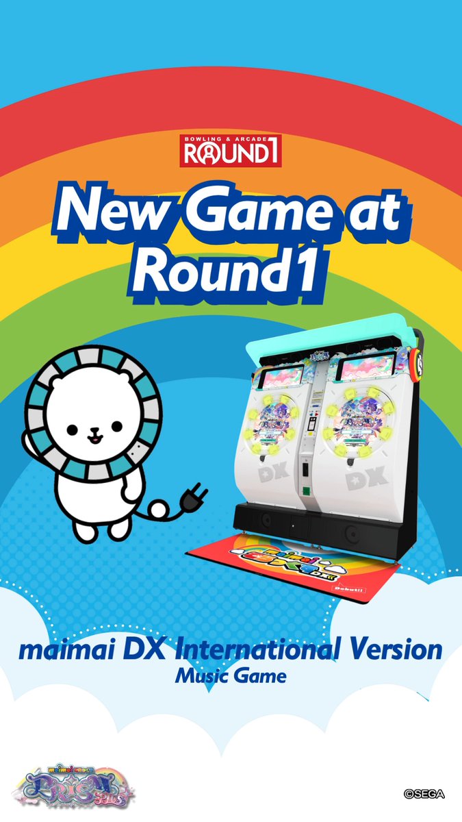 Get ready to groove! 🖐️ Test your rhythm and feel the beat like never before! Come and play maimai DX International Version now available at Round1! 📌 Click the link to find a Round1 near you! #Round1USA #round1 #maimai_USA #welovemaimaiDX